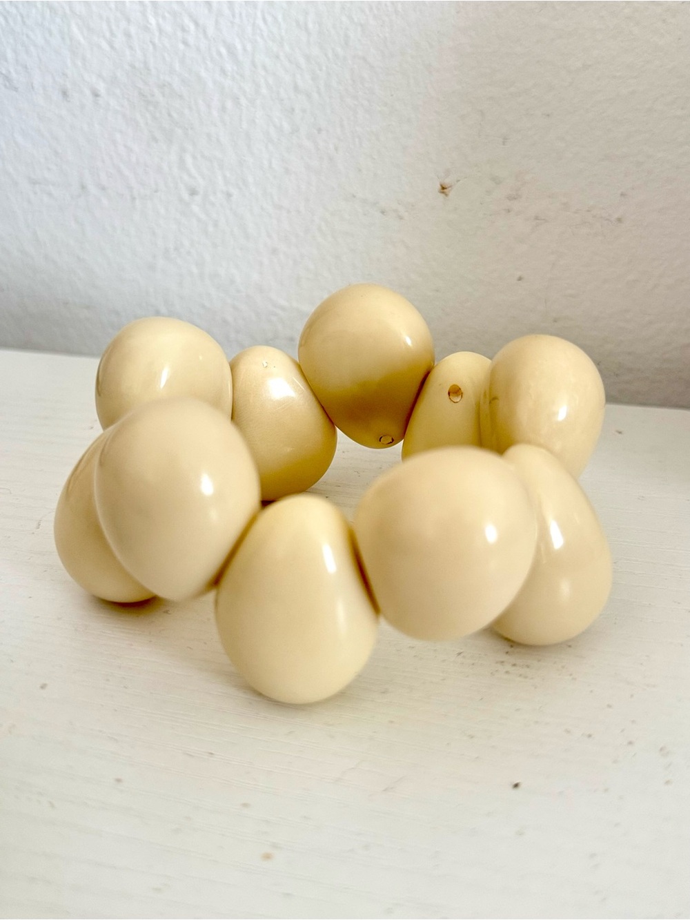 Ecuadorian Tagua Drop Bracelets
- Bead Stretch Bracelet- Women Jewelry - Picture 3 of 4